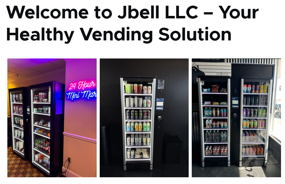 JBell LLC Healthy Vending Machines